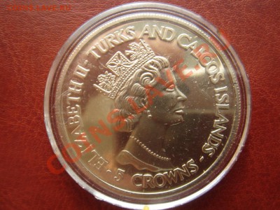 Теркс и Кайкос: 1993 Юбилей коронации-2 BUNC до 07.09 22 - Теркс 5 крон 1993-2-2.JPG