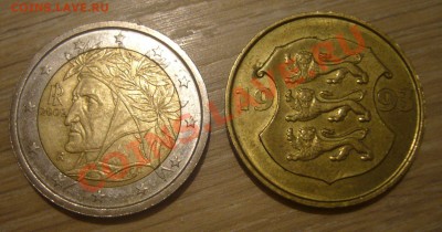 2 евро 2002 индеец + 5 крон 1993 - 04-09-13 - 23-10 мск - z11