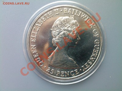 ГЕРНСИ 25пенсов(КРОНА)1980Г.КОРОЛЕВА МАТЬ до 07.09 - 03092013(004)