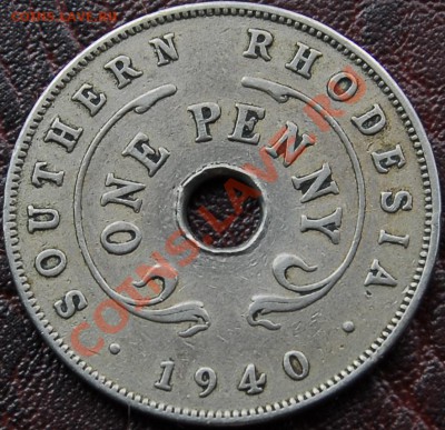 ЮЖНАЯ РОДЕЗИЯ - 1 пенни 1940 - Георг VI - до 9 сентября - 362