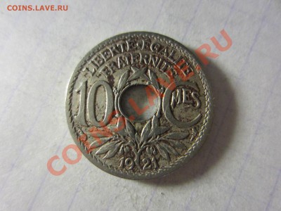 Франция 10 сантим 1921. - IMG_3935