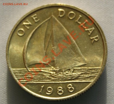БРИТ.БЕРМУДА 1 доллар   1988г. ПАРУСНИК до 10.09.13г.в 22-00 - IMG_7459.JPG