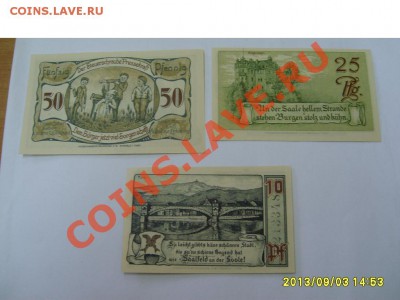 SAALFELD a. SAALE ,50+25+10 ПФЕННИГОВ 1921г(Unc)!до6.09.2013 - S6000374.JPG