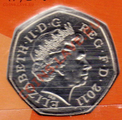 Великобритания 50 пенсов 2011 Лучник 09.09 в 22ч (6533) - img118