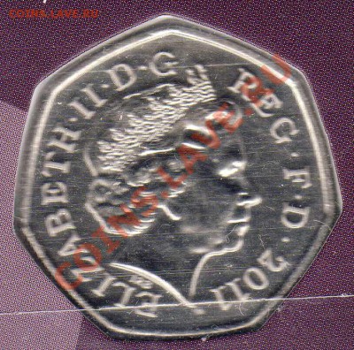 Великобритания 50 пенсов 2011 Гребля 09.09 в 22ч (6533) - img119
