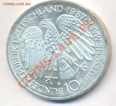 ФРГ 10 марок 1987 г. До 8.09.13 г. 22-00 МСК . - 55