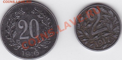 20 гелеров 1916 и 2 гелера 1917 - IMG_0001