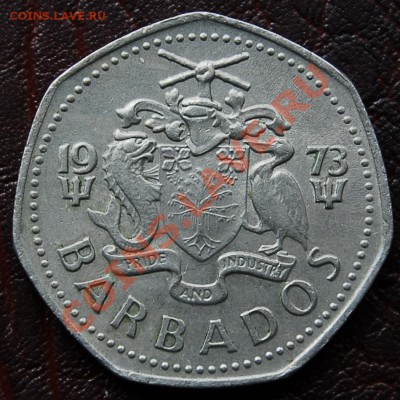 БАРБАДОС - 1 доллар 1973 - до 12 сентября - 543