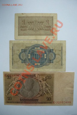 Германия.1 и5 марок оккуп, 20 рейх.До 12.09. - P1080645.JPG