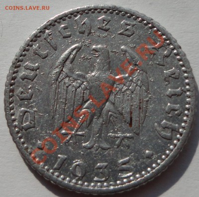Германия. 3 рейх. 50 рейхспфеннингов 1935 Е. - 2