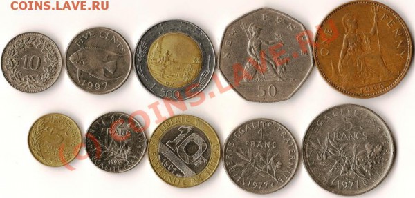 Монеты иностранные.Сборка 10 монет. До 11.01.10г. - Изображение 059