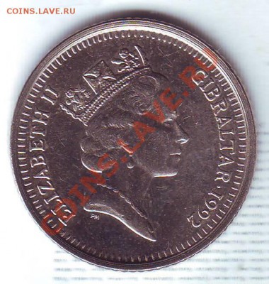 Гибралтар.10 пенсов.1992.Euro Port. до 14 Сентября - 19920004.JPG
