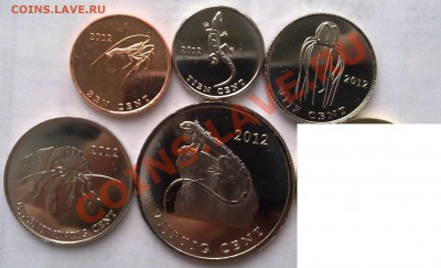 о-в Синт-Эстатиус 6 монет 2012 Морская фауна - 220420138276