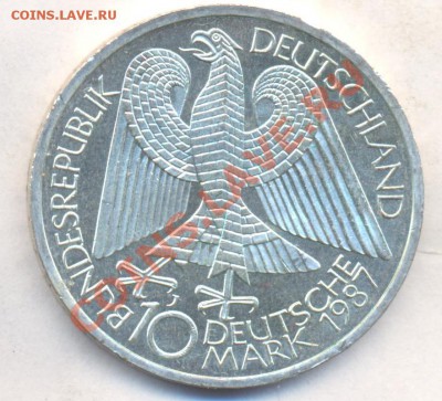 ФРГ 10 марок 1987 г. 12.09.13 г. 22-00 МСК . - 22