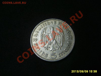 ГЕРМАНИЯ,5 РЕЙХСМАРОК 1936 F (Гинденбург,Ag)!до 12.09.2013 - S6000414.JPG