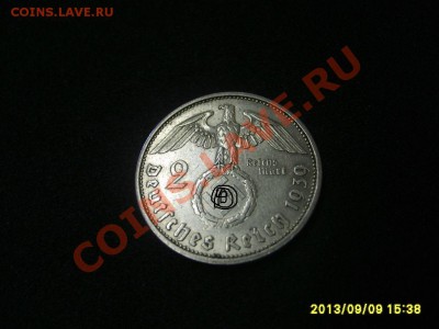 ГЕРМАНИЯ,2 РЕЙХСМАРКИ 1939 А (Гинденбург,Ag )!до12.09.2013 - S6000412.JPG