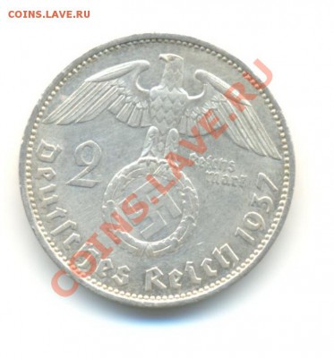 Ag. германия 2 марки 1937A. XF. до 13.09 22.00 - 3