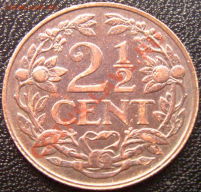 Нидерланды_2,5 цента 1919; до 10.09_22.10мск - 6323
