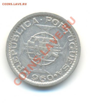 Ag. порт. мозамбик 5 эскудо 1960. до 13.09 22.00 - 7