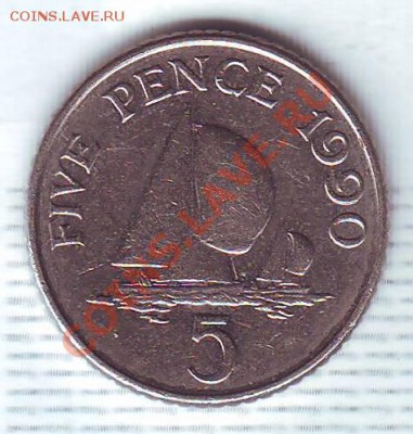 Гернси.5 пенсов.1990. Парус. Малая. до 17 Сентября - 19900011.JPG