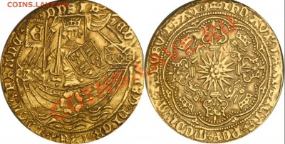 Монеты с Корабликами - Edward IV AV Ryal or Rose-Noble.JPG