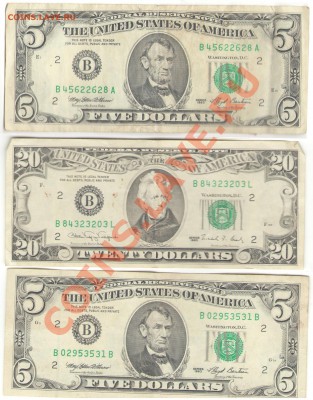 доллары США 1981-95 г, оценка - dollars4