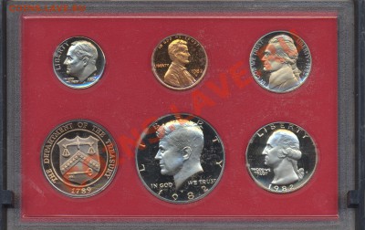 США  пруф-сет 1982 г.  16.09.13 г. 22-00 МСК . - 82