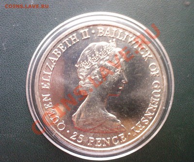 ГЕРНСИ 25пенсов(КРОНА)1980Г.КОРОЛЕВА МАТЬ до 15.09 - 14092013(002)