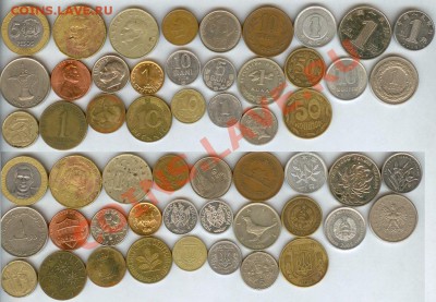 27 монет из 18 стран до 21.00 мск 22.09.2013 - 27 монет из 18 стран