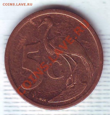 ЮАР.5 центов.2008.Аист. до 21 Сентября - 20080007.JPG