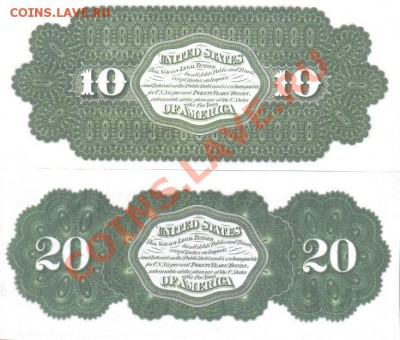 США 1,2,5,10,20 долларов 1862г копии пресс до 18.09 21.00мск - США 1,2,5,10,20 долларов 1862г копии-4