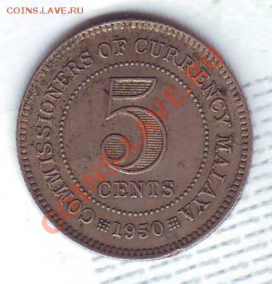 Малайя.5 центов.1950.Георг 6.до 22 Сентября - 19500020.JPG