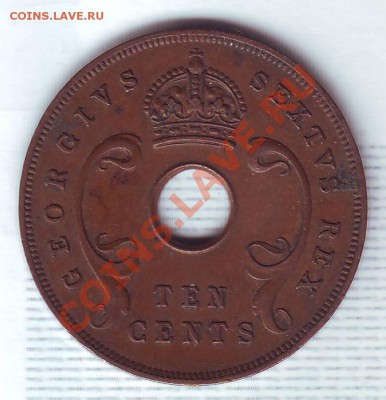 Брит.Вост.Африка.10 центов.1951. до 22 Сентября - 1951.JPG