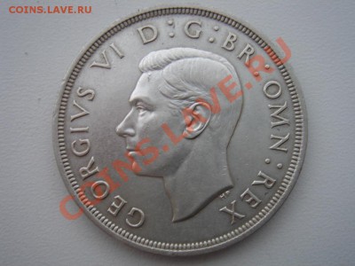 Великобритания: Ag-500 крона 1937 Достойная! до 24.09 22-0 - Крона 1937-2