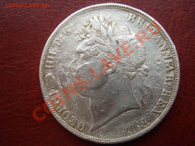 Великобритания Ag-925 крона 1821 SECUNDO Георг 3 до 24.09 22 - Крона 1821-2.JPG