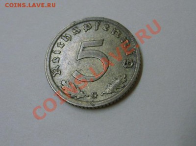 ГЕРМАНИЯ,5 РЕЙХСПФЕННИГОВ 1938 G ( ал.бронза)!!до 22.09.2013 - S6000585.JPG