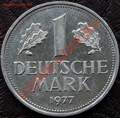 ФРГ - 1 марка 1977 G - до 25 сентября - 025