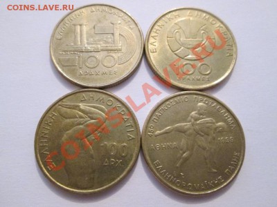 4 юб. монеты по 100 драхм Греция.Олимпиада. до 21.09 22.00 - IMG_1268б