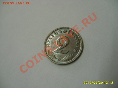 РЕЙХ, 2 ПФЕННИГА 1938 G (бронза,свастика)!!до 22.09.2013 - S6000635.JPG