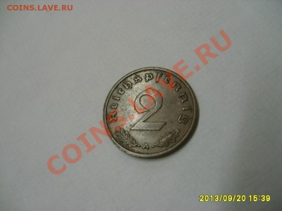 РЕЙХ, 2 ПФЕННИГА 1940 А (бронза,свастика)!!до 22.09.2013 - S6000637.JPG