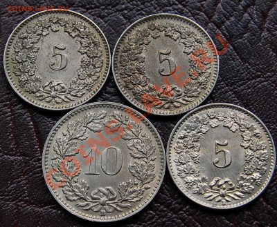 ШВЕЙЦАРИЯ 5 10 раппен 1921 - Оценка состояния - 123