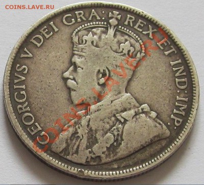Ньюфаундленд: Ag-925 50 центов 1911 Георг 5 до 26.09 22-00 - Ньюфаундленд 50 центов 1911-2