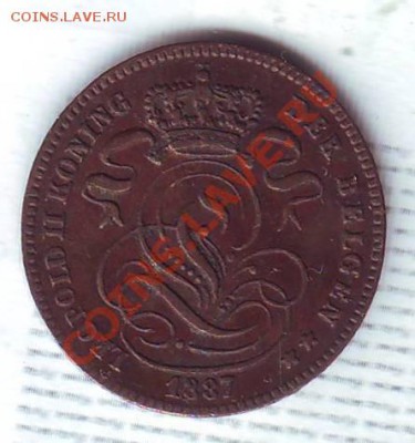 Бельгия.1 Сантим.1887. до 27 Сентября - 18870002.JPG
