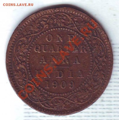4 Анны.1909.Эдвард 7. до 29 Сентября - 19090005.JPG