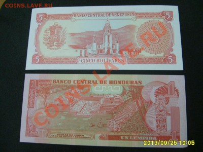ВЕНЕСУЭЛА,5 BOLIVARES 1989+ГОНДУРАС,1 ЛЕМПИРА 2010г!до 26.09 - S6000716.JPG