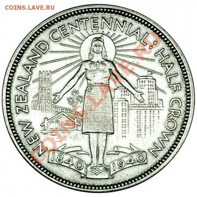 Новая Зеландия_памятные полкроны 1940; до 25.09_22.06мск - 6336