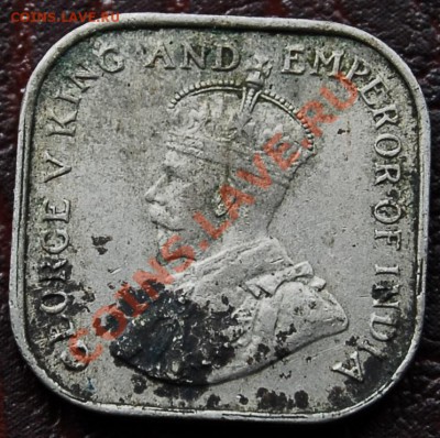 БРИТАНСКИЙ ЦЕЙЛОН - 5 центов 1926 - Георг V - до 1 октября - 327