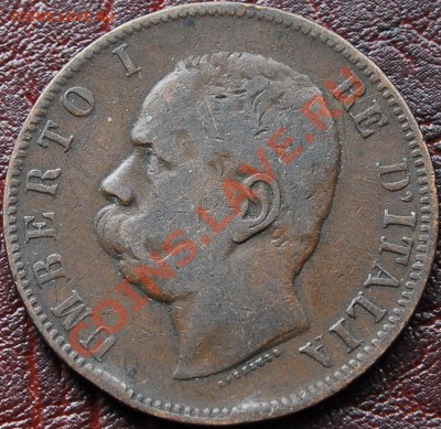 ИТАЛИЯ - 10 чентезими 1893 - до 1 октября - 282