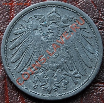 ГЕРМАНИЯ - 10 фенигов 1917 - Цинк - до 1 октября - 314