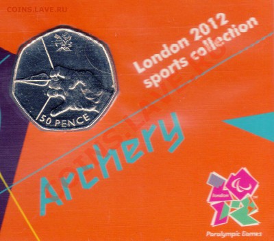 Великобритания 50 пенсов 2011 Лучник 30.09-22ч (6627) - img057
